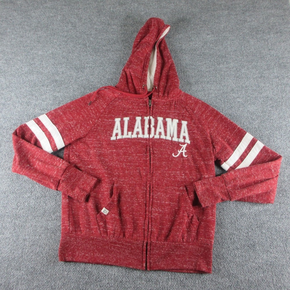 Alabama Crimson Tide Hoodie Womens Medium Red NCAA Football Colosseum Sweatshirt